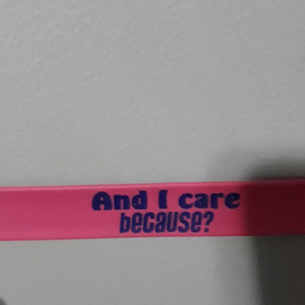 Pink slap bracelet